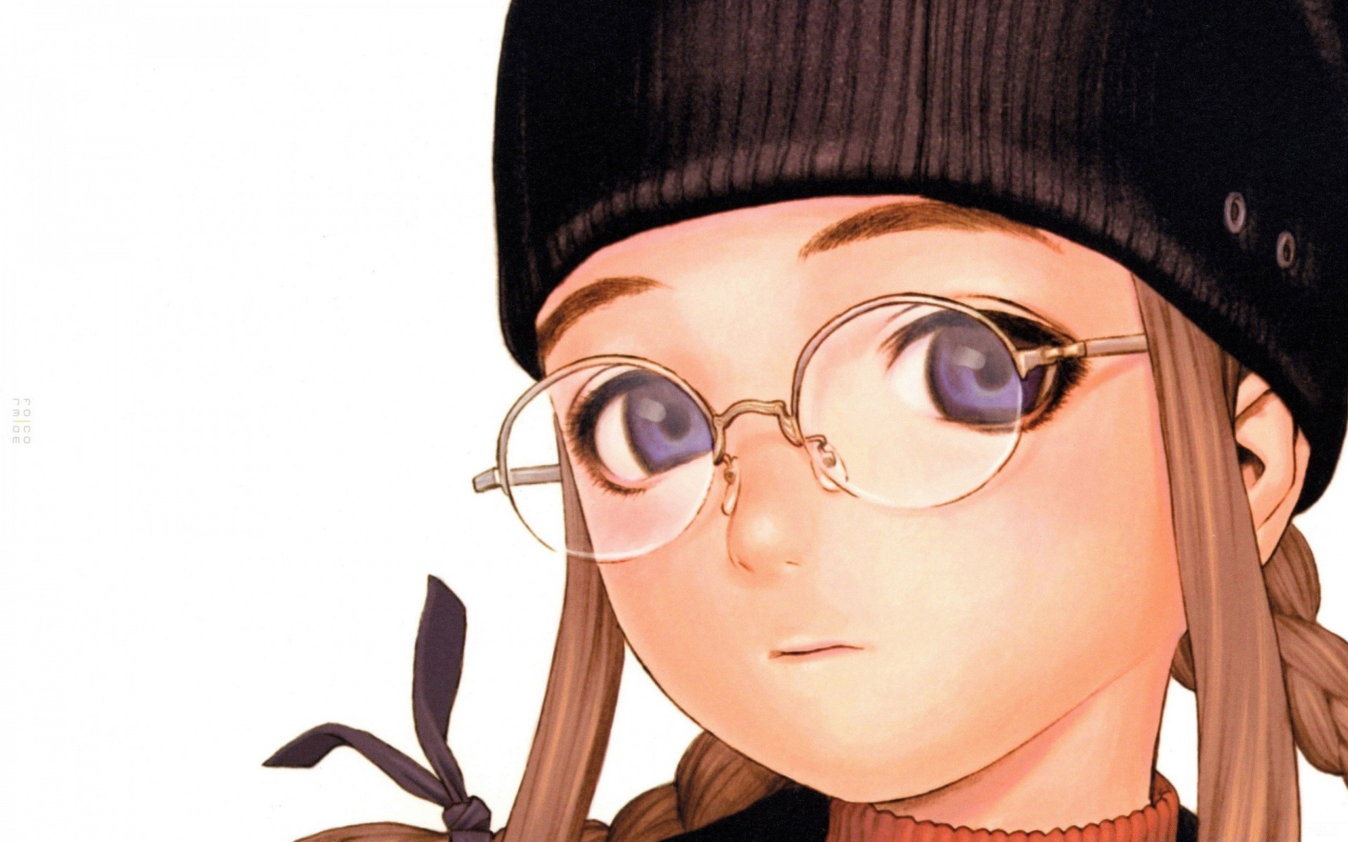 anime femme mode portrait glamour joli oeil mignon lunettes de soleil jeune