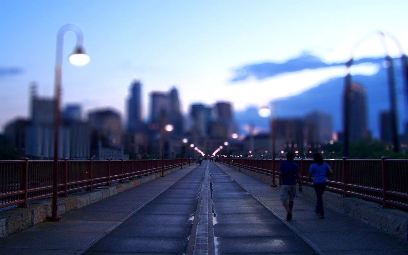 road city street travel bridge blur transportation system sunset light urban architecture building skyline downtown sky cityscape evening business traffic