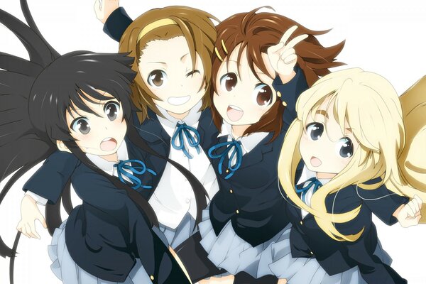 Anime. Illustrazione. K-on. Personaggi