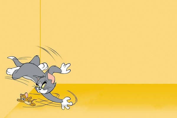 Tom y Jerry gato ratón persecución rabia risa