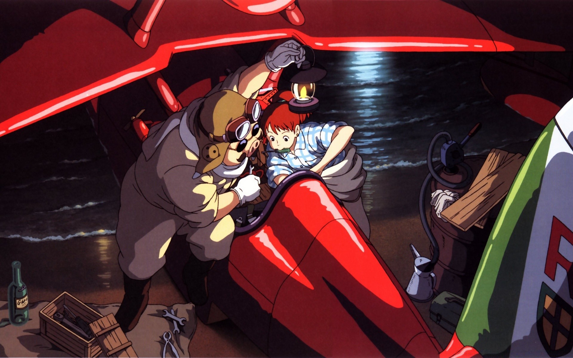 anime vehicle transportation system car adult one woman man indoors