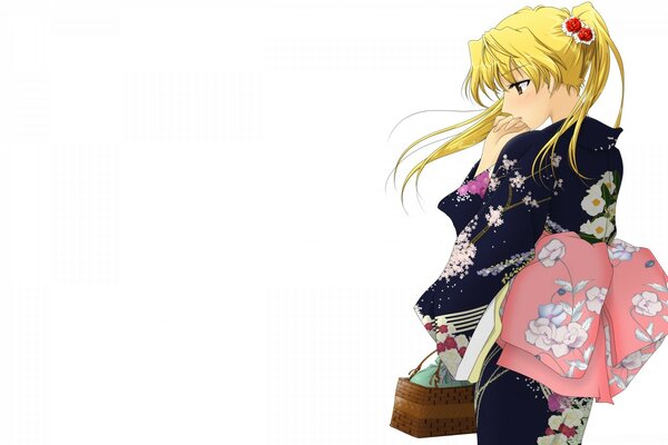 Anime chouchou en kimono