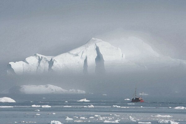 Iceberg en el océano Ártico