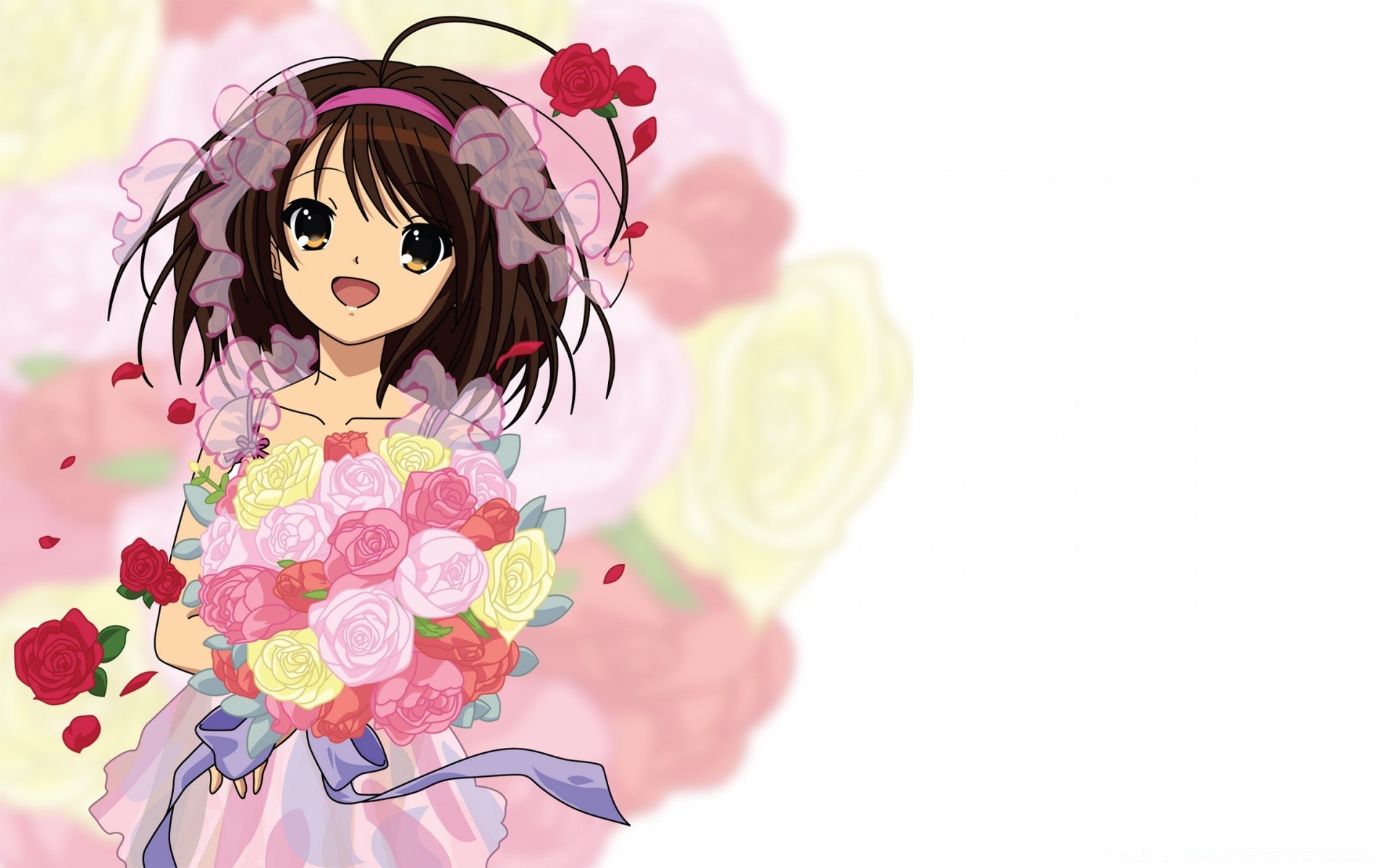 anime desktop flower decoration color