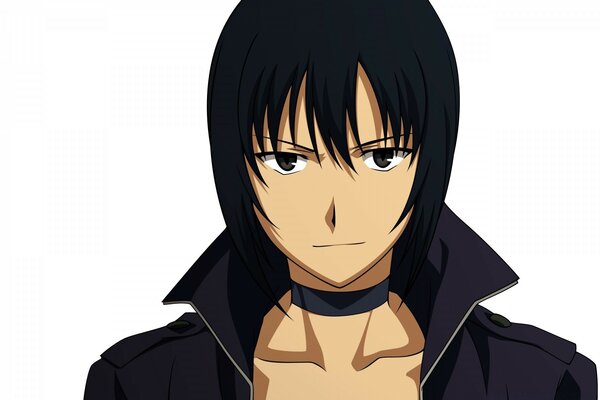 Anime illustration of a guy with black hair