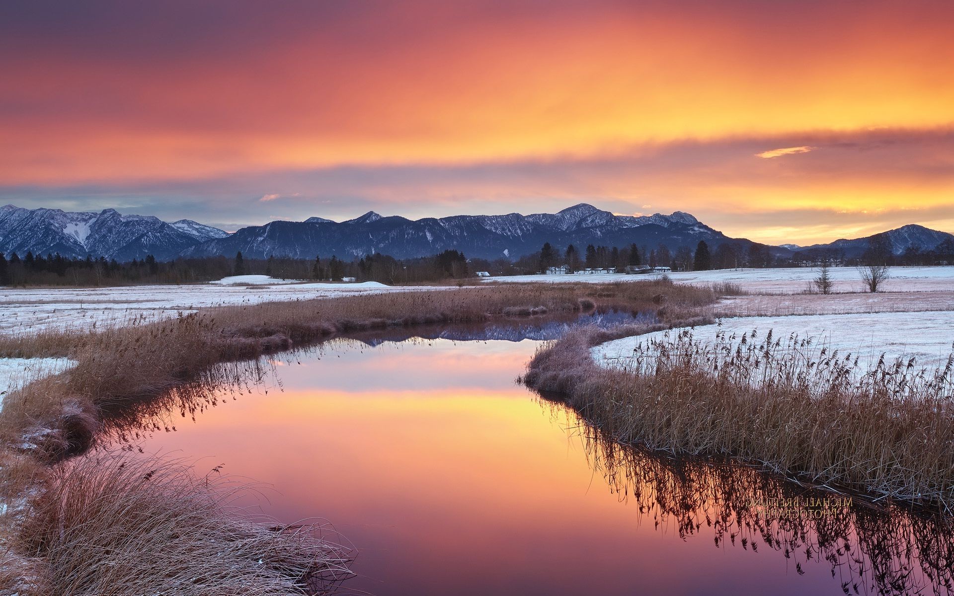 berühmte orte wasser dämmerung see sonnenuntergang reflexion natur landschaft schnee im freien himmel abend winter reisen gelassenheit