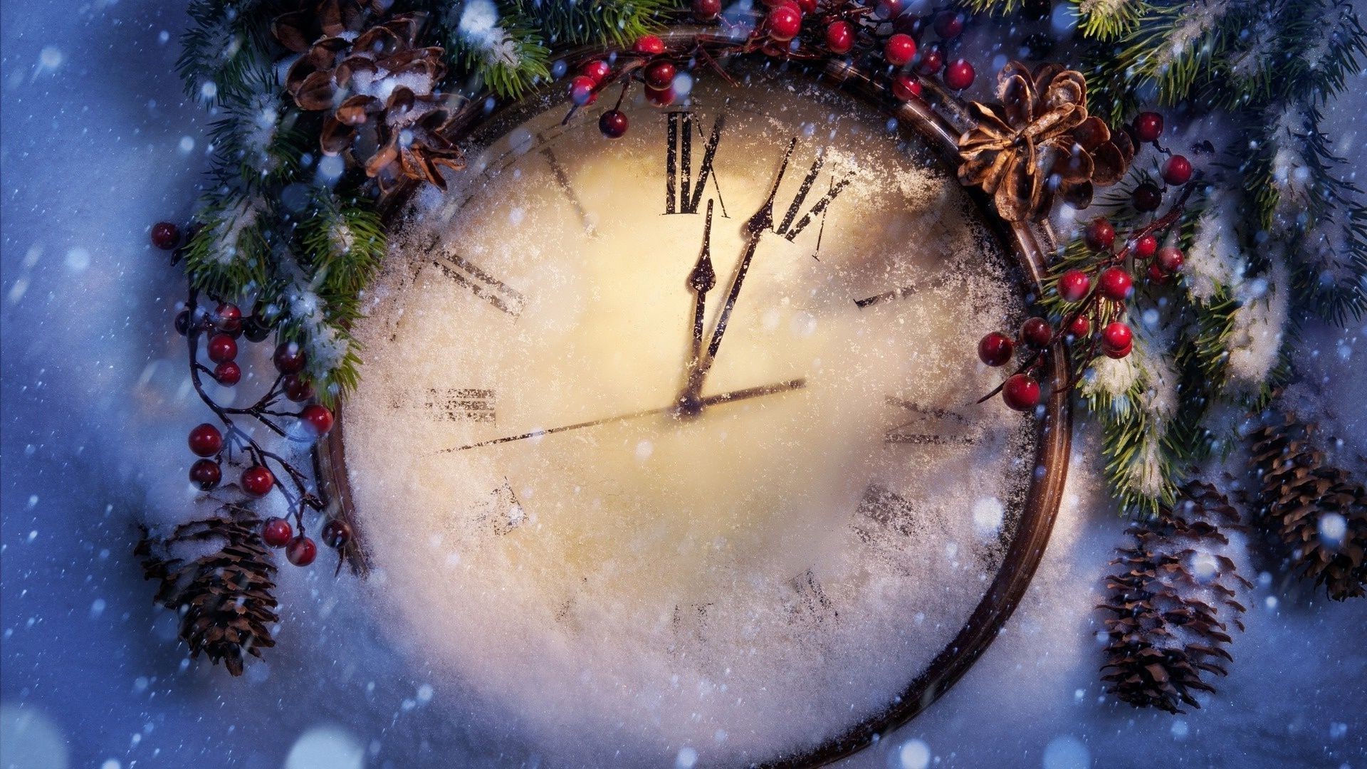 neujahr weihnachten winter schnee ball urlaub baum leuchten dekoration unschärfe merry