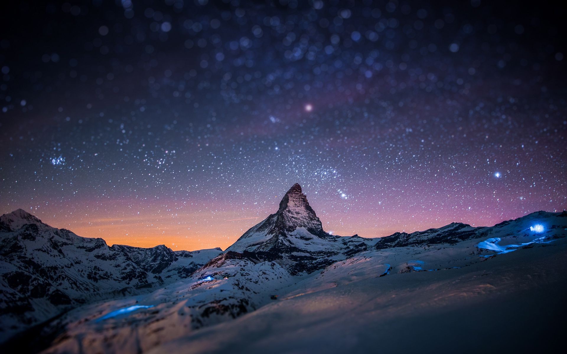 berühmte orte mond schnee astronomie winter galaxie exploration himmel planeten berge eis landschaft natur abend reisen raum sonnenuntergang im freien sonne dämmerung