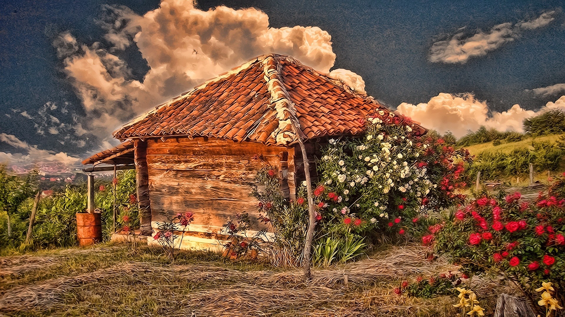 zeichnungen haus bauernhof haus landwirtschaft baum landschaft im freien reisen himmel zuhause holz architektur natur berge scheune