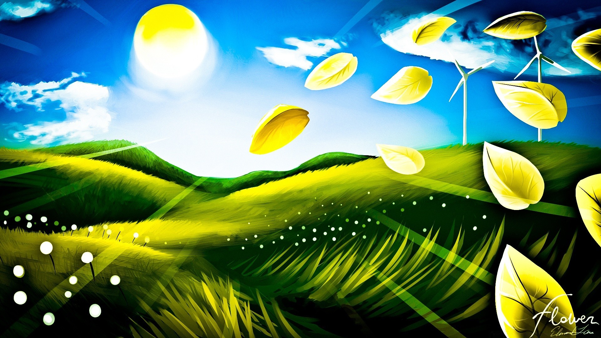 disegni foglia natura desktop sole illustrazione erba luce acqua estate flora tropicale cielo