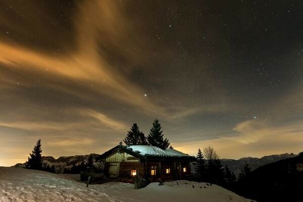 Winter snowy landscape