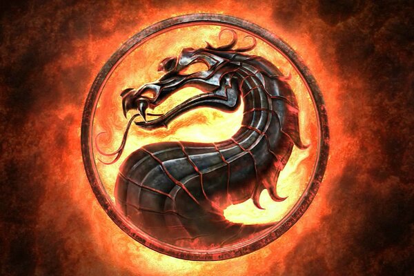 Grafische Darstellung des Mortal Kombat-Emblems