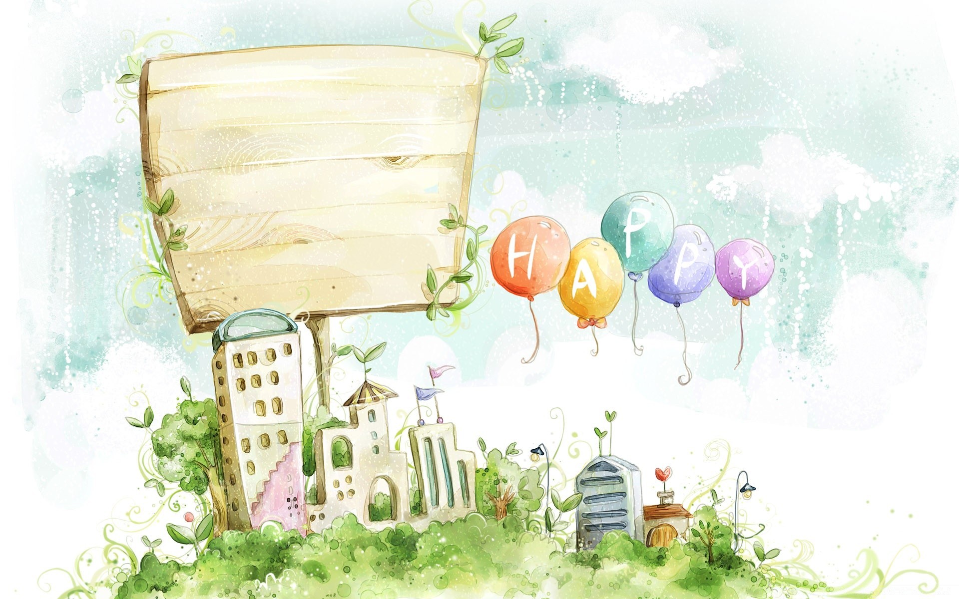 drawings summer nature grass desktop vacation decoration leaf sky flora