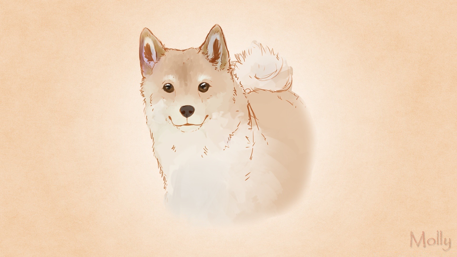 drawings dog snow portrait winter mammal cute one animal