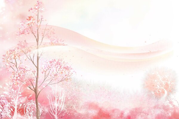 Pink Forest of dream fulfillment