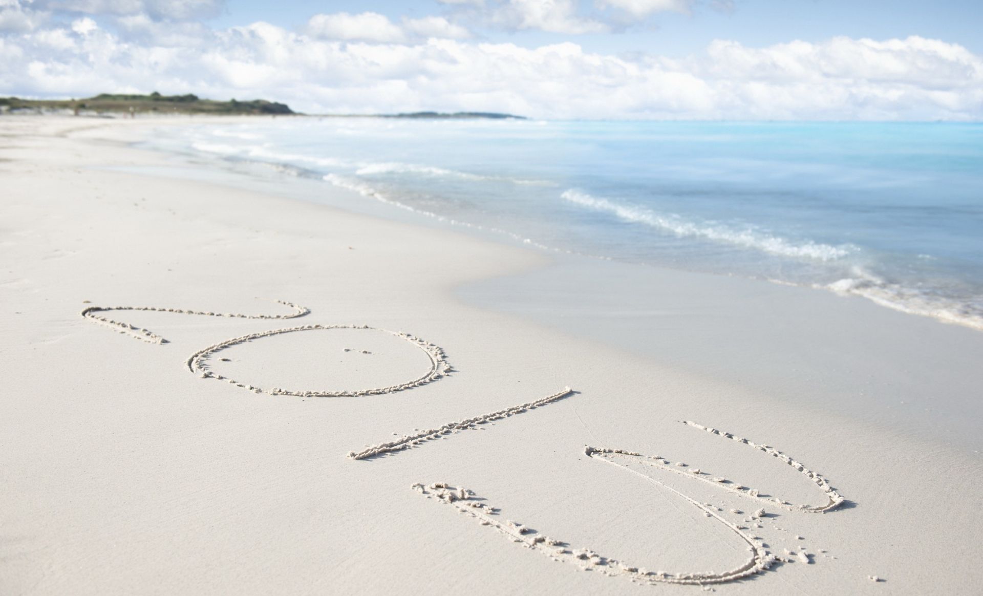 new year beach seashore sand ocean sea water travel landscape vacation sky scenic nature footprint island outdoors shore surf