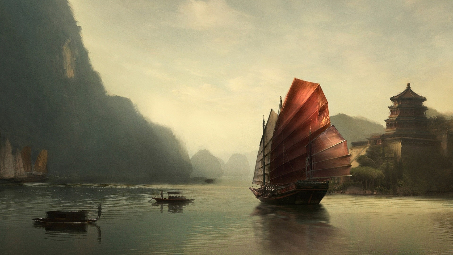 fantasy eau réflexion voyage aube bateau lac coucher de soleil paysage bateau en plein air rivière loisirs brouillard voiture plage