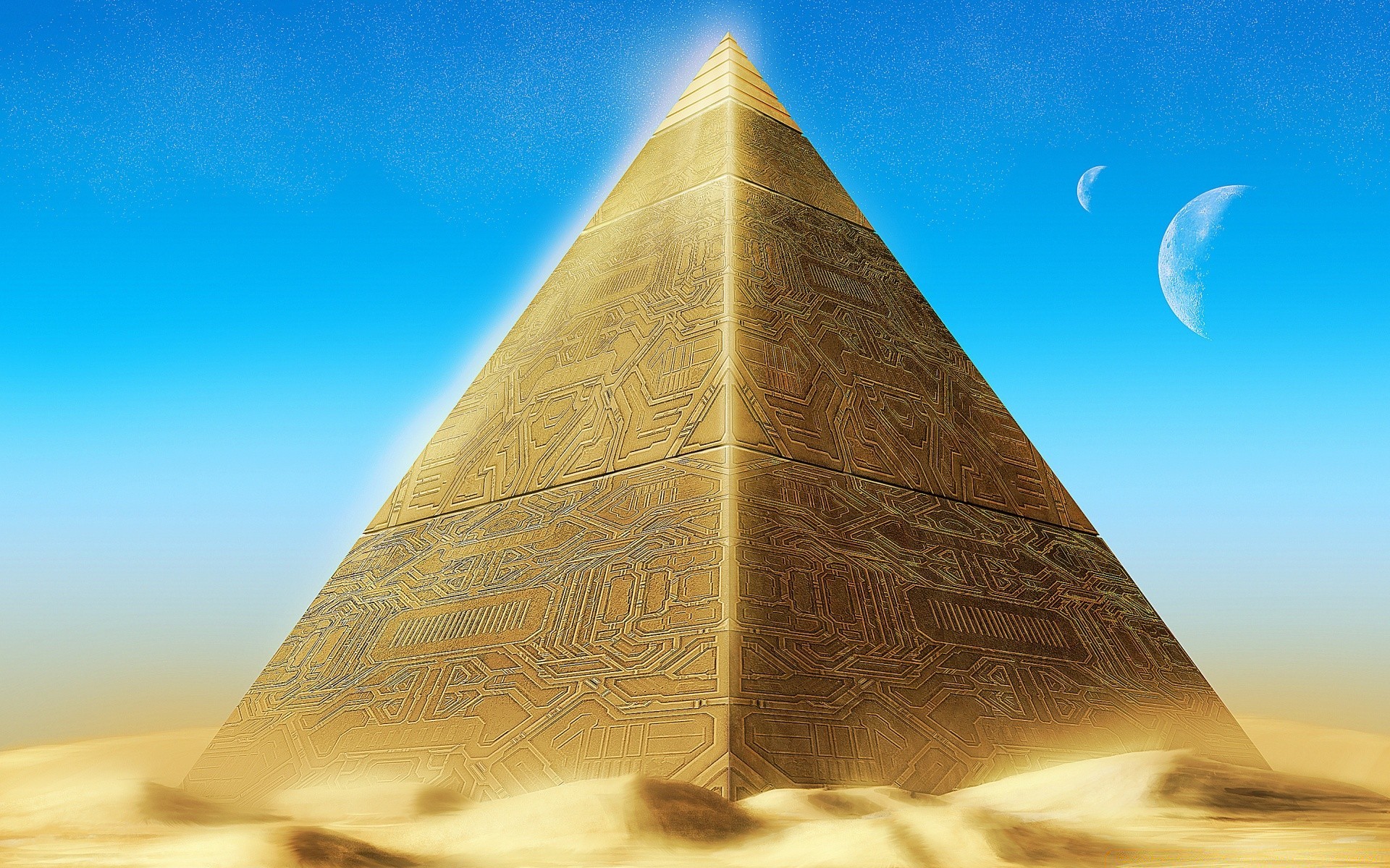 fantasy sand sun travel sky desert pyramid summer water outdoors sea sunset ocean beach