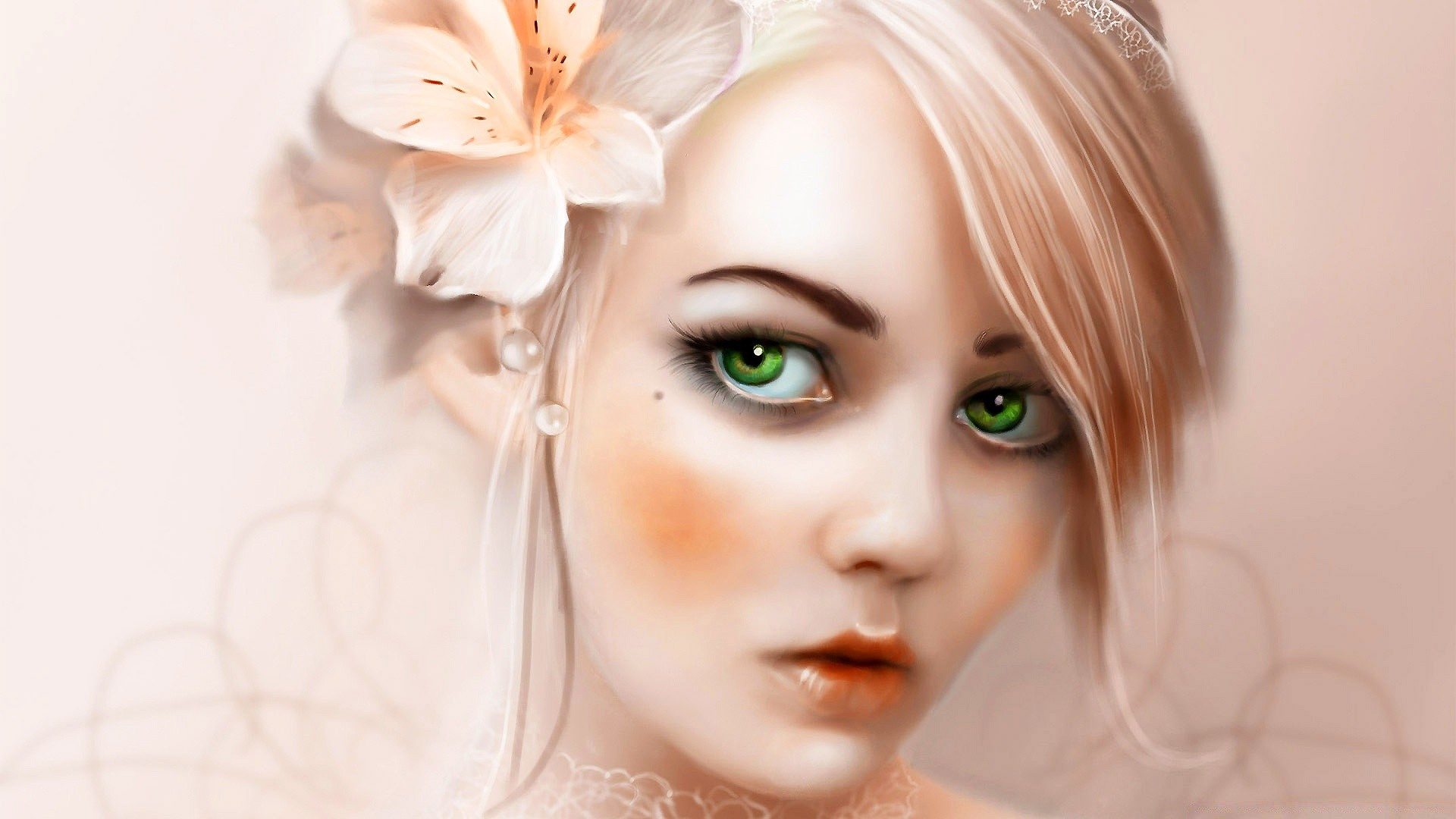 fantasy woman skin fashion girl pretty glamour sexy eye beautiful elegant cute purity