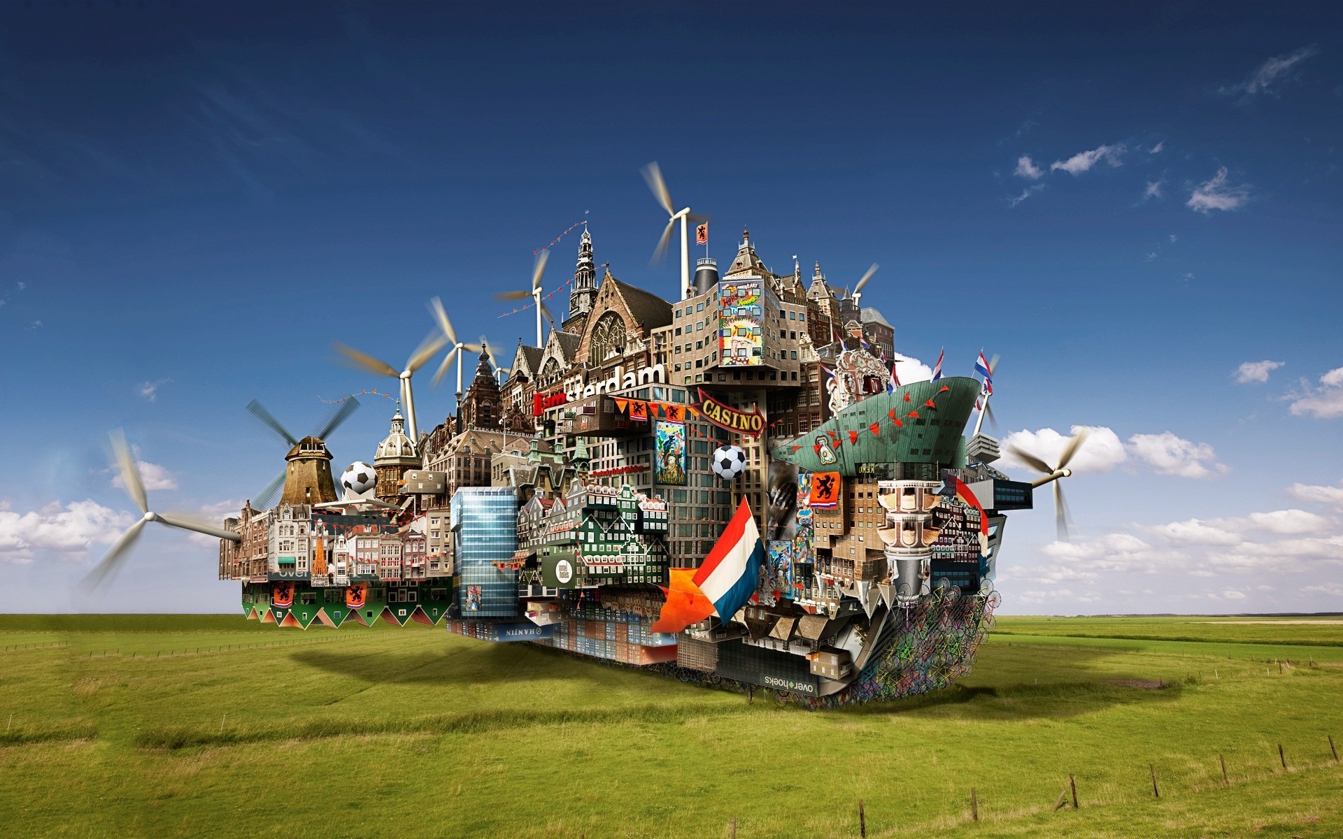 fantasy ciel voyage architecture de plein air maison