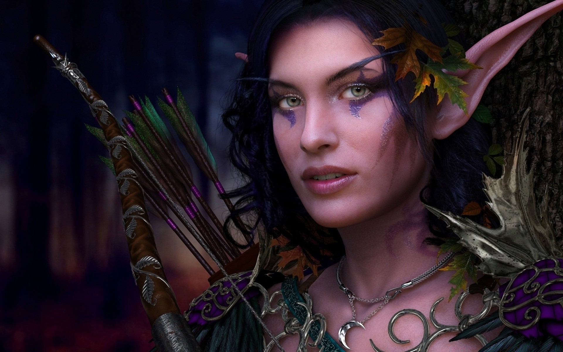 fantasy kobieta portret moda dziewczyna piękny model dorosły jeden twarz