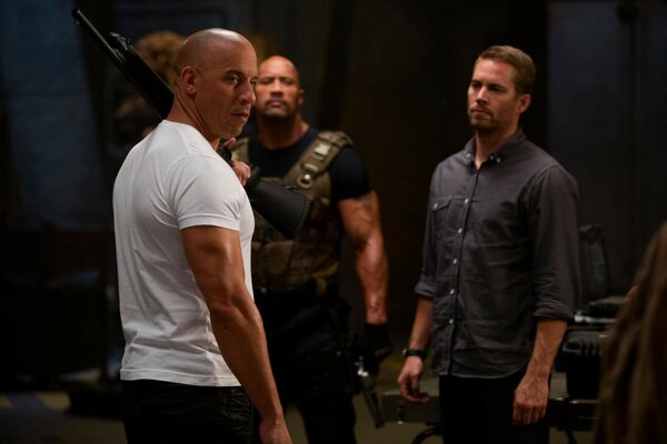 A frame from the movie. Vin Diesel