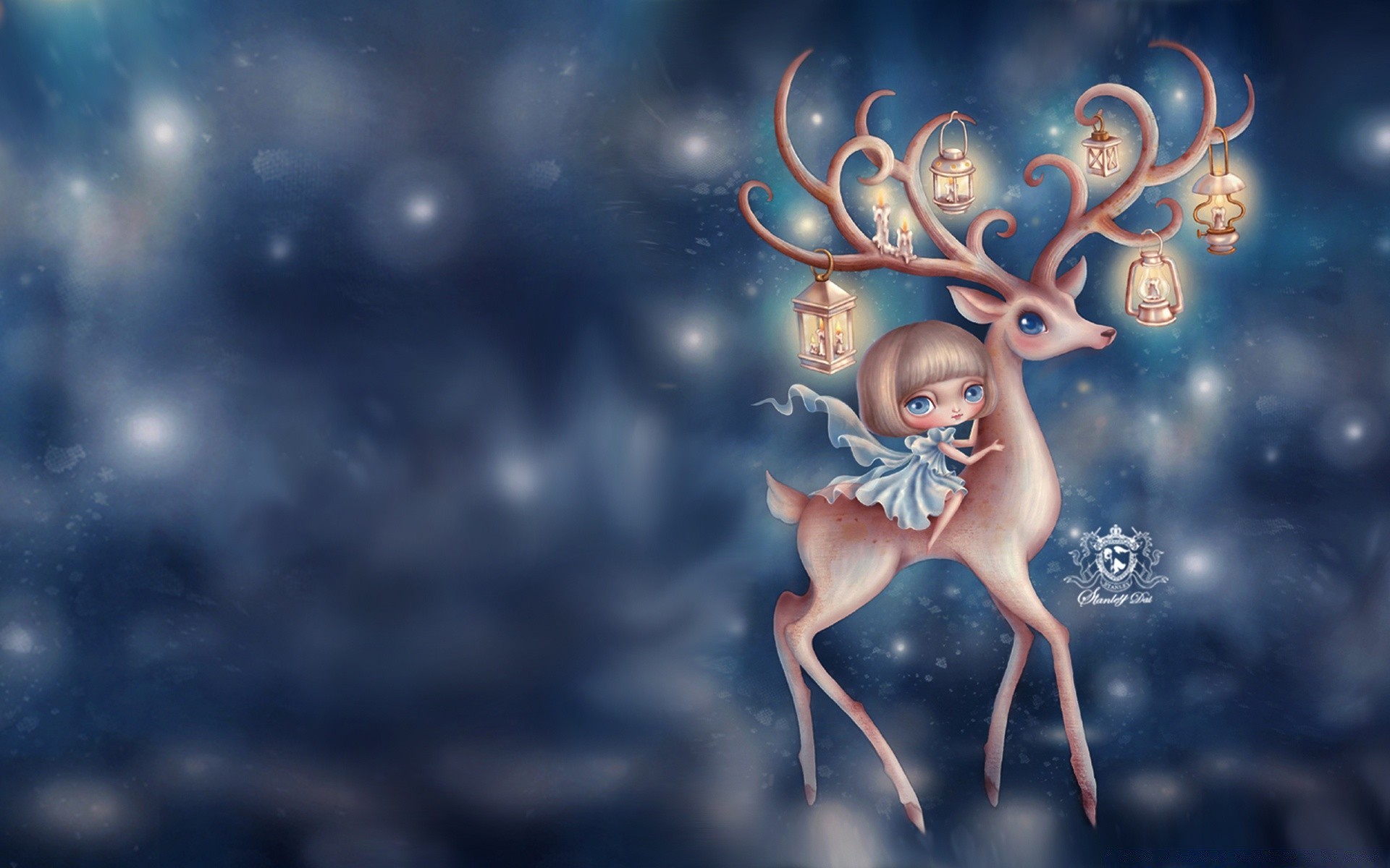 fantasia natal lua neve inverno desktop ilustração céu natureza feriado árvore