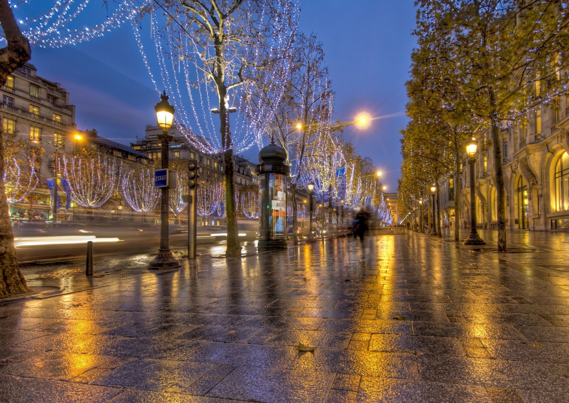 city street bridge urban light reflection evening water travel sunset dusk building sky architecture river canal sight