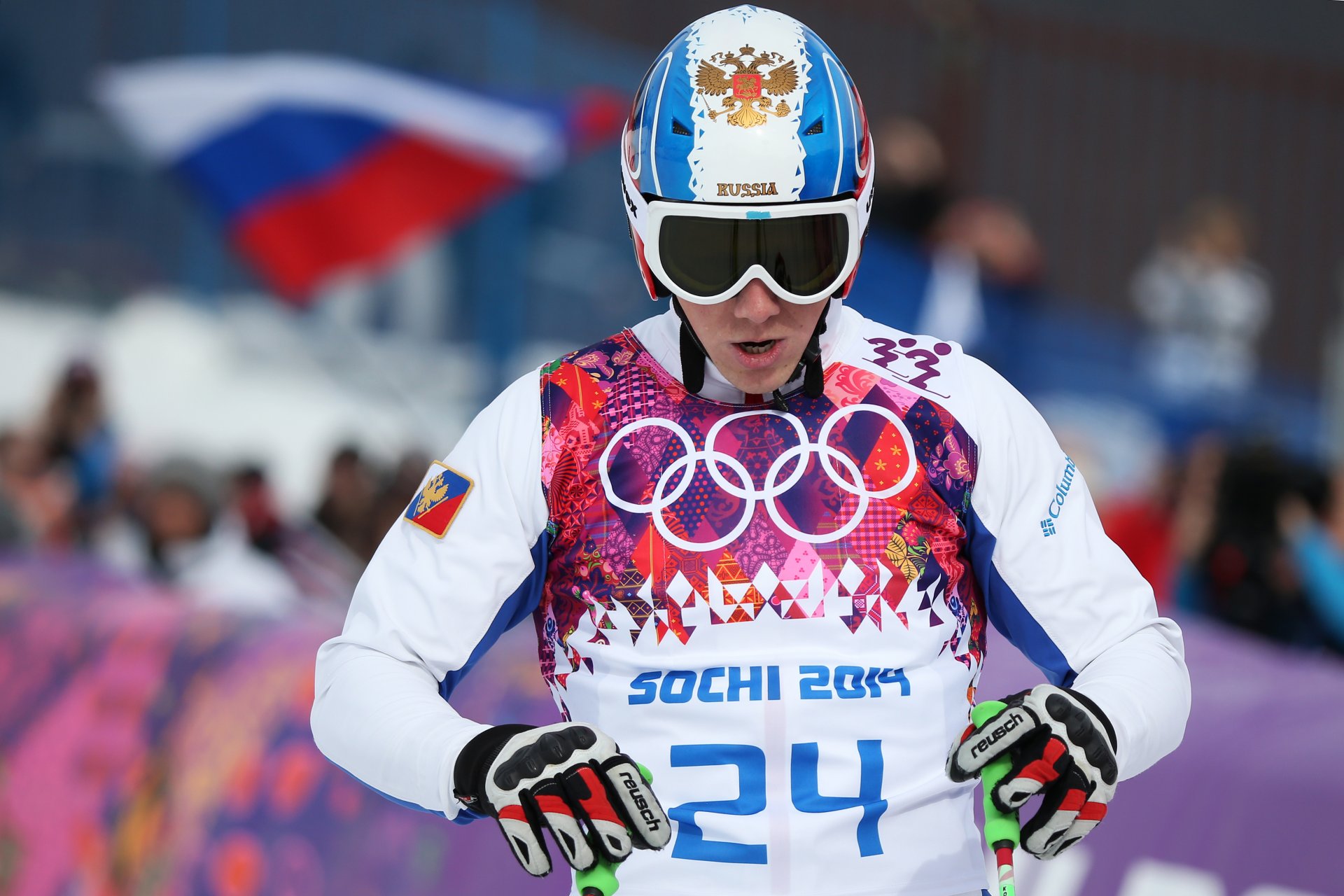ски-кросс егор коротков сочи 2014 сочи-2014 зимние олимпийские игры xxii зимние олимпийские игры сочи-2014 россия флаг герб шлем очки