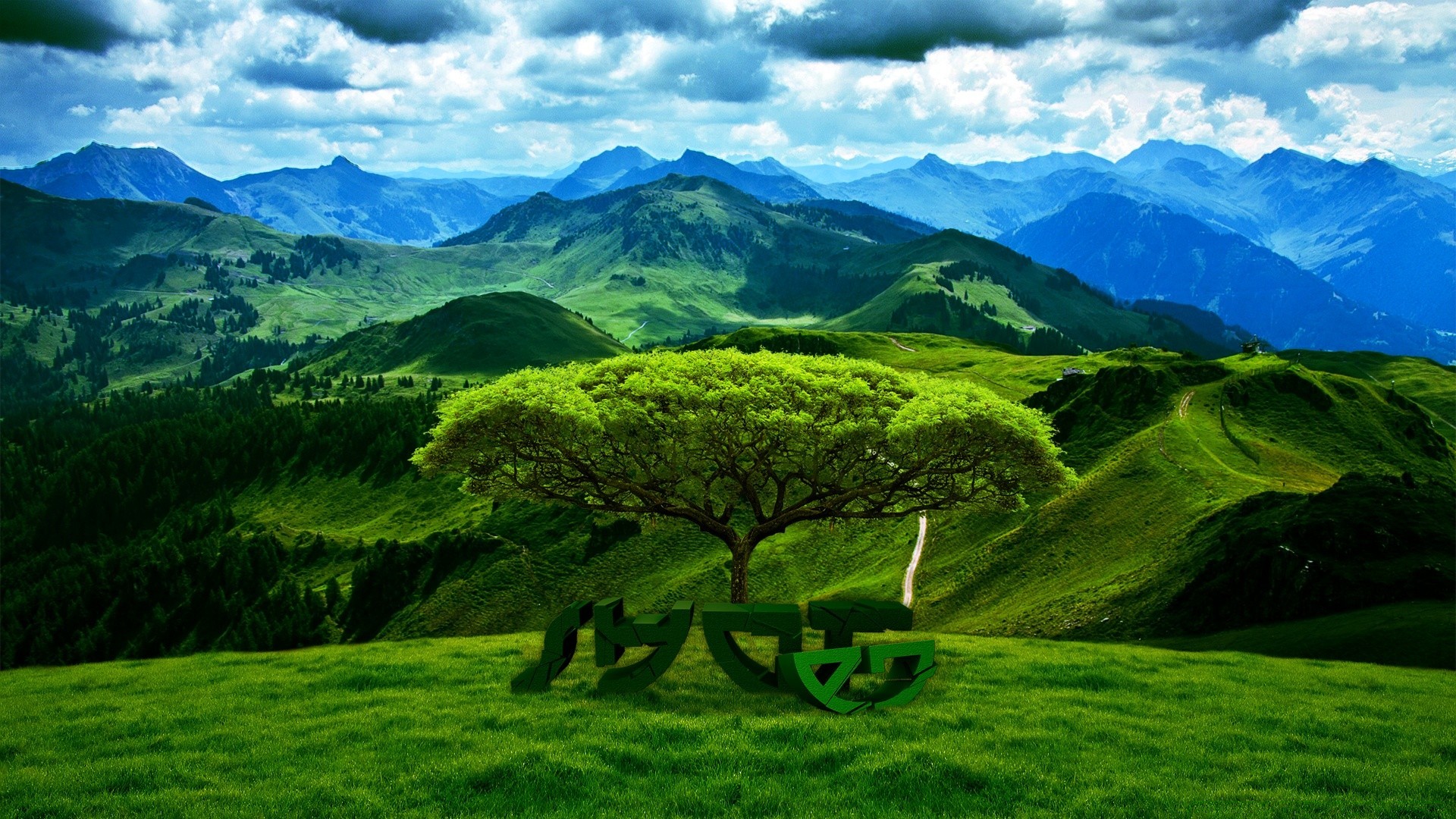 creative landscape mountain nature grass sky hill hayfield travel scenic cloud scenery outdoors valley sight tree summer mountain peak grassland field