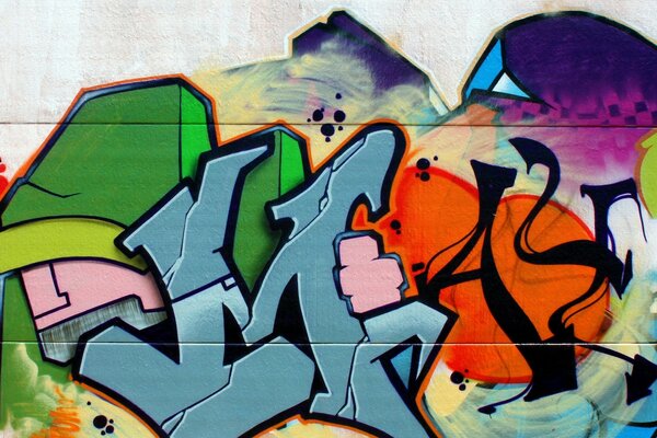 Graffiti clair abstrait