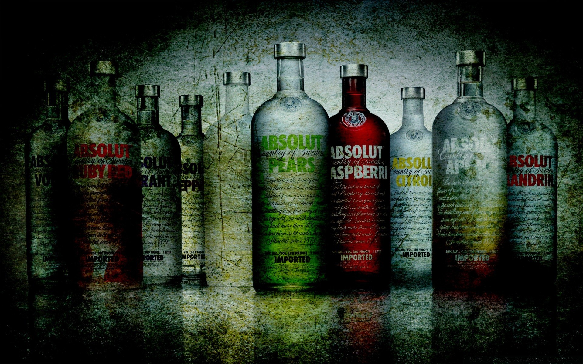 grunge retro vintage bottle