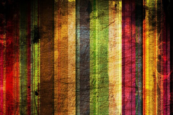 Multicolored vertical stripes in grunge style