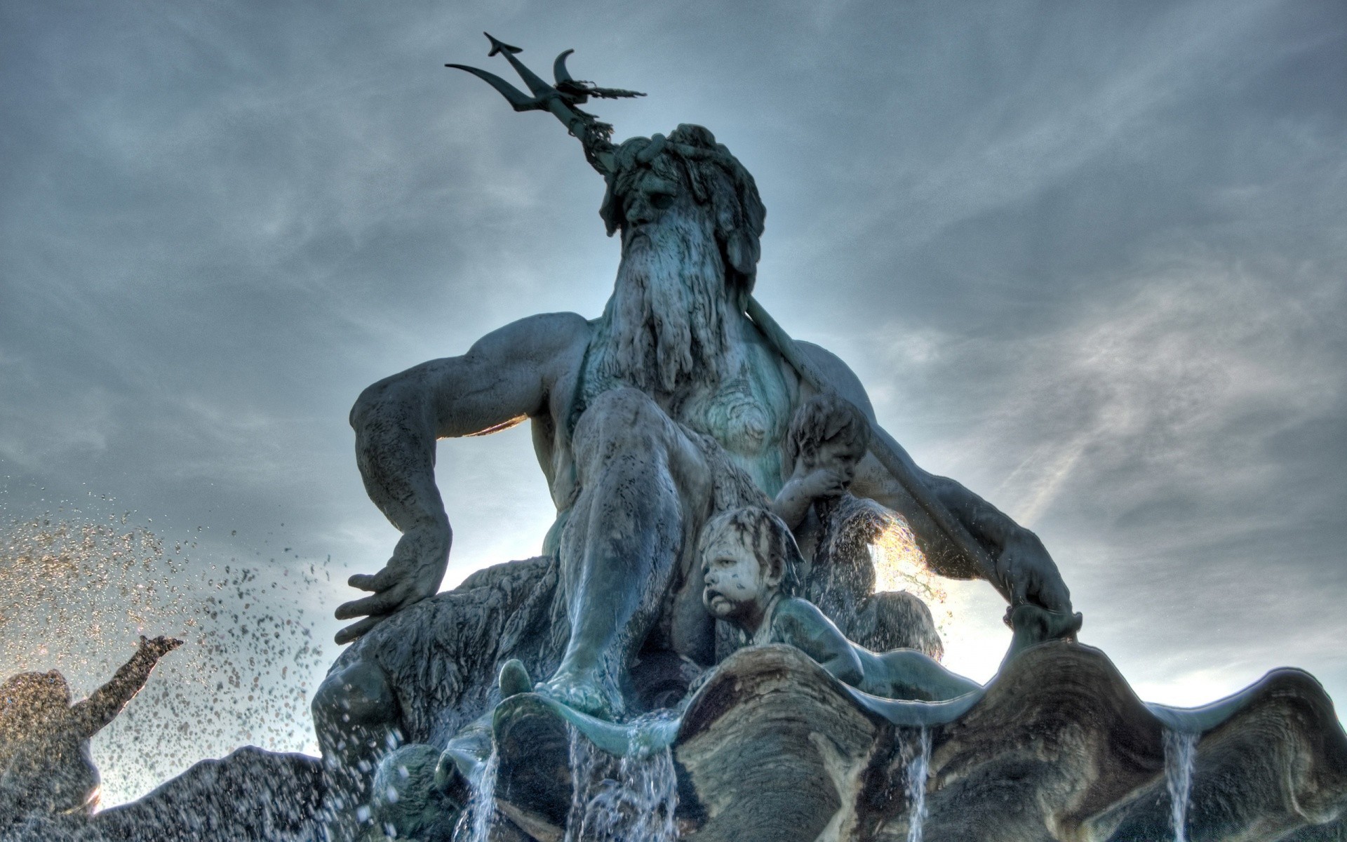 skulptur statue kunst reisen himmel zwei im freien kavallerie säugetier denkmal tageslicht brunnen