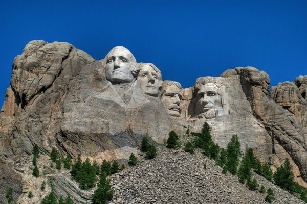 अमेरिका और उनके राष्ट्रपतियों का एक लोकप्रिय प्राकृतिक स्मारक