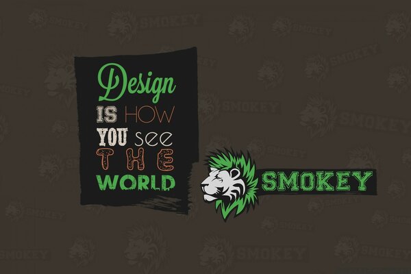 Lettering design with illustration for desktop