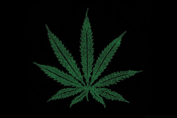 Marijuana Leaf printing house