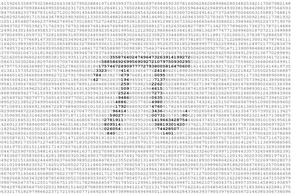 数字Pi的符号由一排灰色数字背景上的黑色数字组成