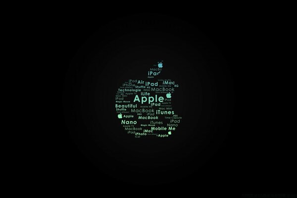 Қара фонда Apple жарнамалары