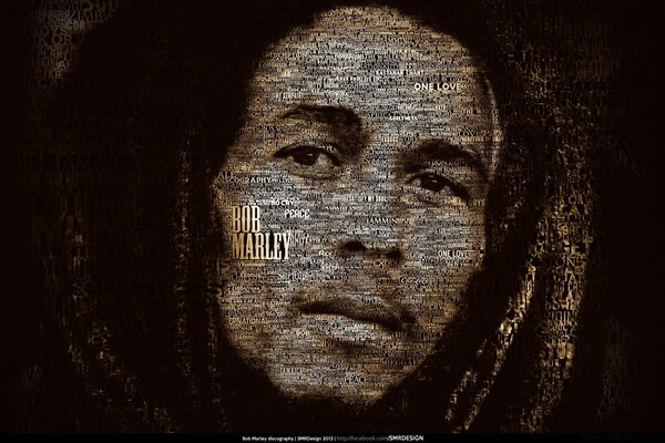 The original portrait of Bob Marley