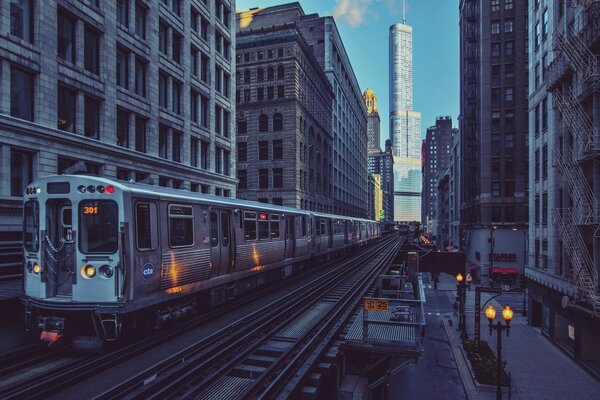 The railway and the grey City