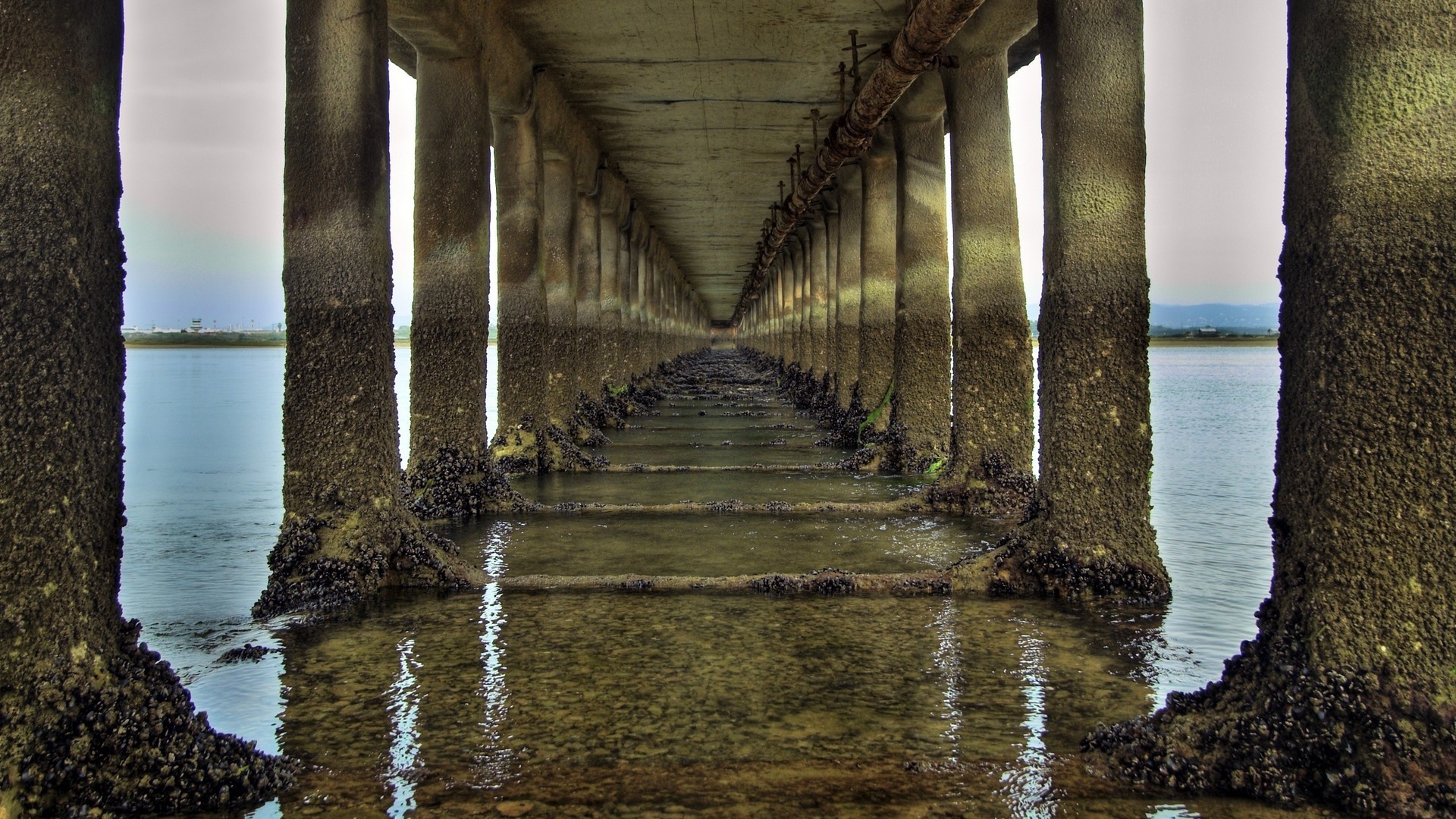 landscapes water bridge travel architecture reflection light outdoors river