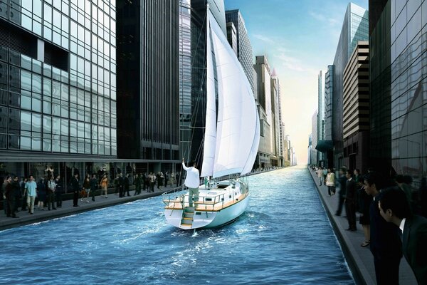 A successful business will allow you to sail a yacht even in the city