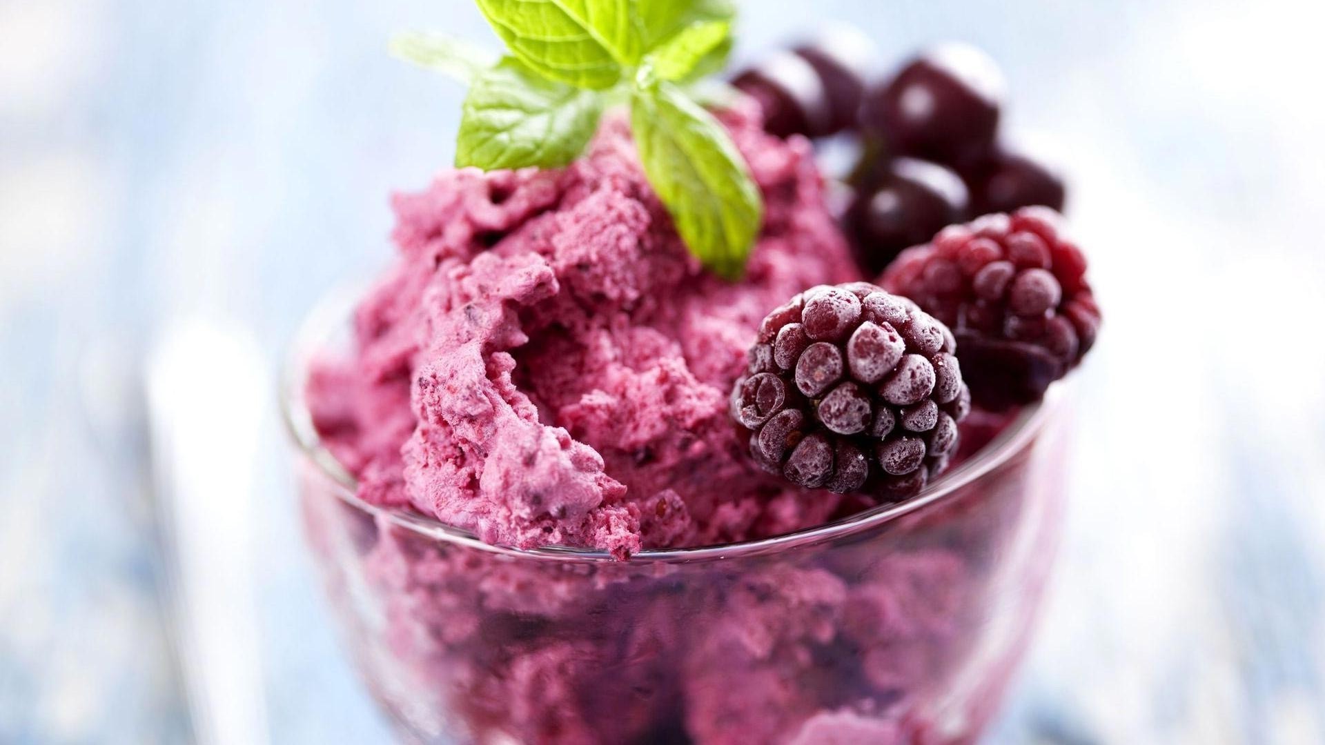 food & drink sweet food raspberry berry fruit refreshment summer healthy glass bowl close-up mint blackberry blueberry delicious epicure ice frozen strawberry