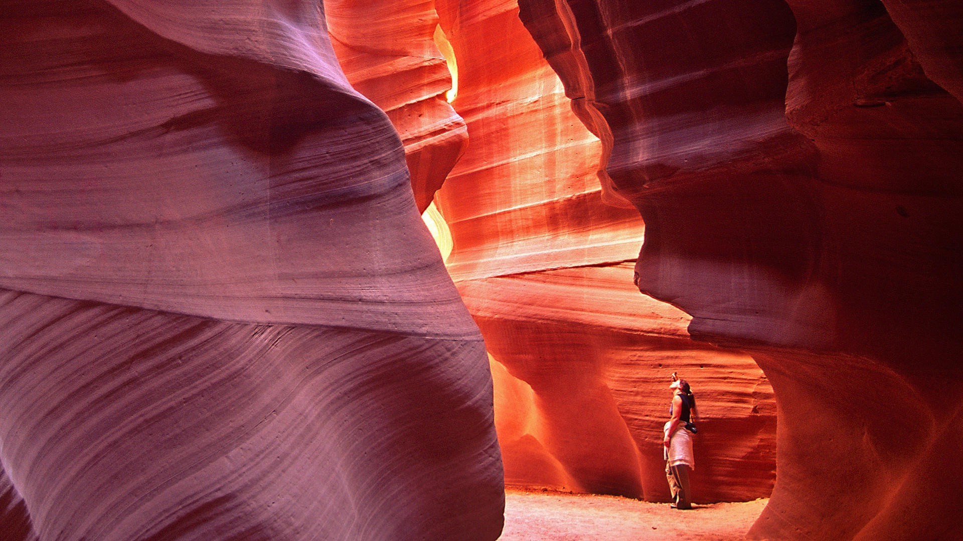 montanhas canyon antílope arenito erosão entalhe estreito deserto abstrato viagem arte textura rocha páginas geologia borrão caverna listra paisagem cor