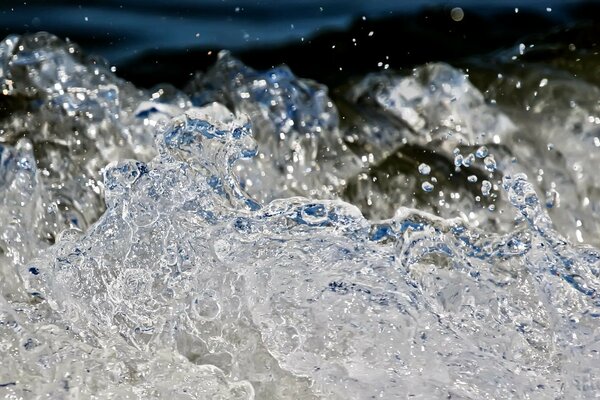 Agua como el vidrio