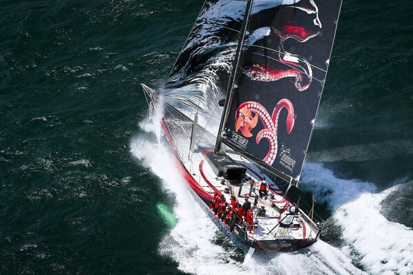 Voile flottant à toute vitesse