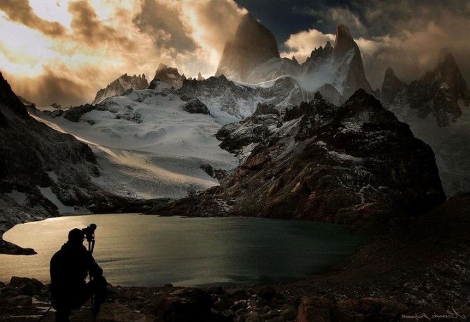 berge schnee berge sonnenuntergang wasser landschaft dämmerung abend im freien winter reisen eis tageslicht pinnacle hintergrundbeleuchtung vulkan