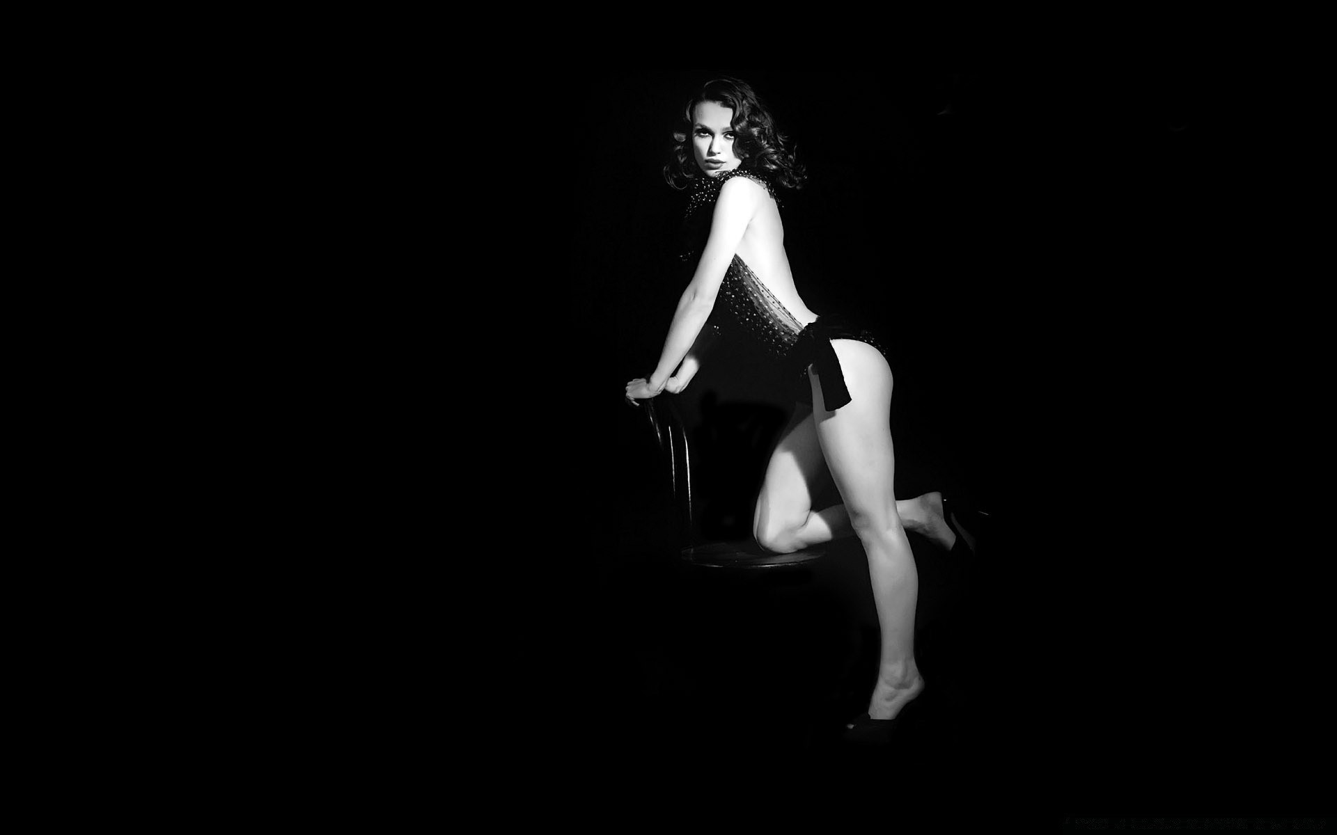 actrice femme monochrome adulte unique portrait danse fille danseur ballet noir et blanc