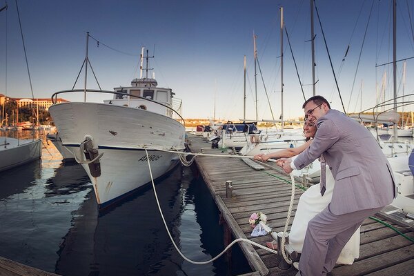 Newlyweds love and romance ship